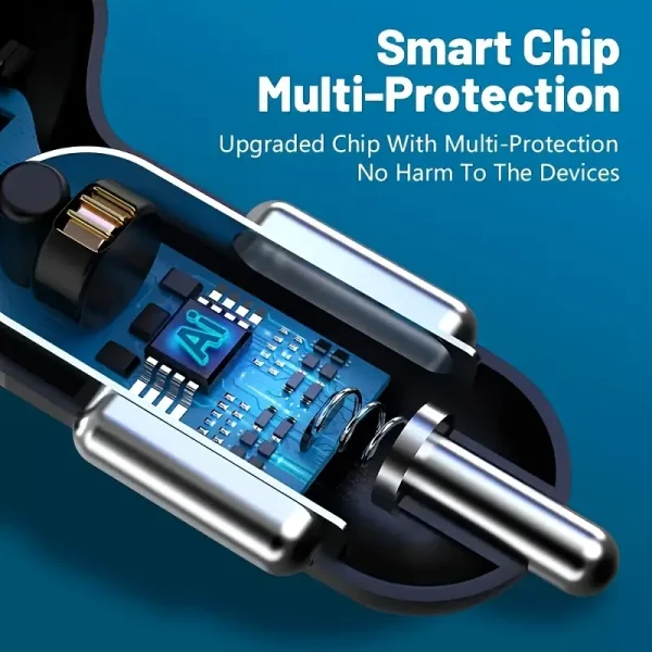 4 USB Port Çıkışlı Araç Şarj Soketi - Görsel 4